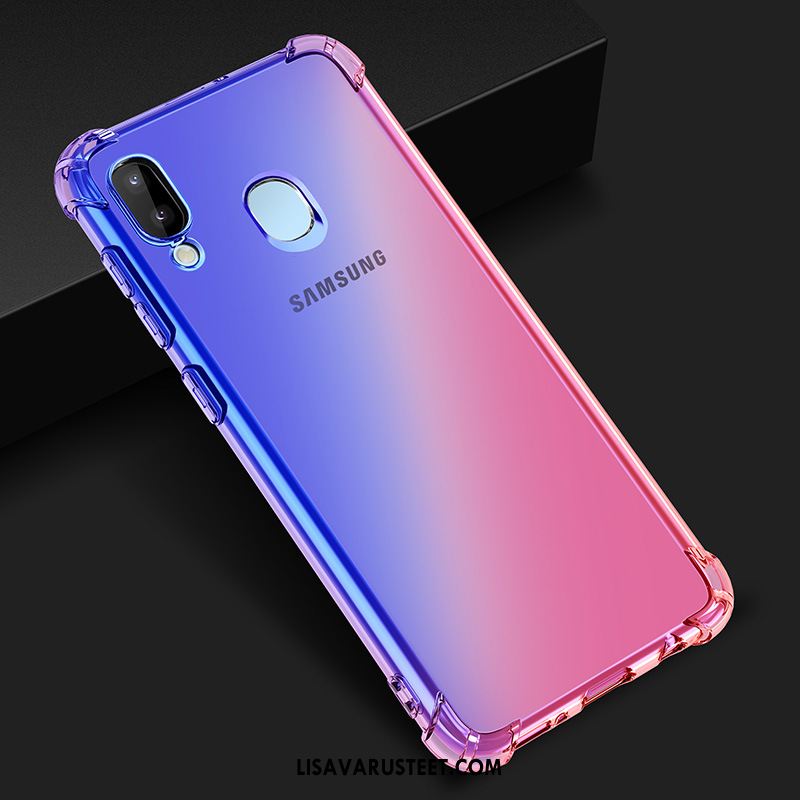 Samsung Galaxy M20 Kuoret Sininen Kaltevuus Puhelimen Kuori Kotelo Alennus