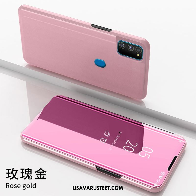 Samsung Galaxy M30s Kuoret Nahkakotelo Tähti Violetti Kuori Puhelimen Myynti
