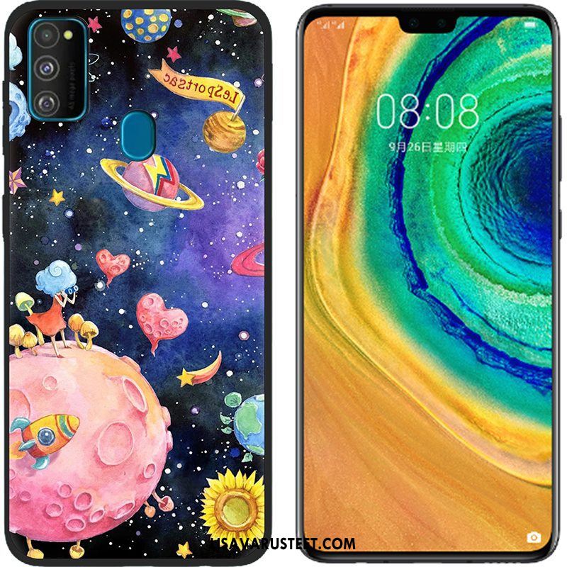 Samsung Galaxy M30s Kuoret Suojaus Silikoni Pehmeä Neste Sarjakuva Kotelo Halvat