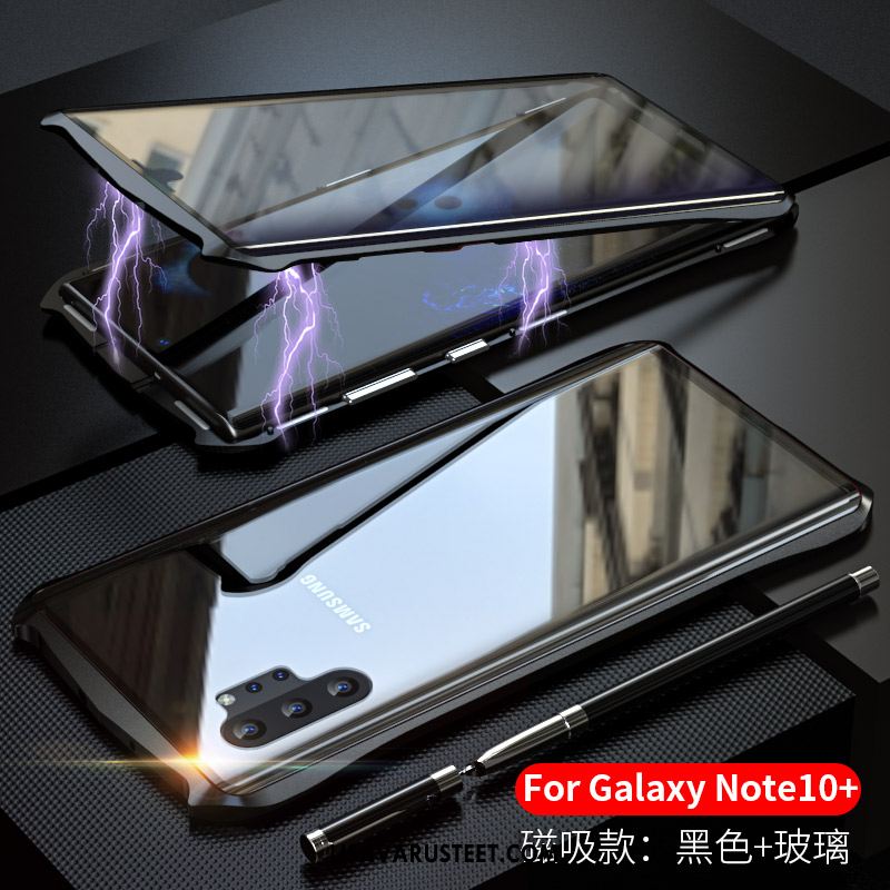 Samsung Galaxy Note 10+ Kuoret Kaksipuolinen Punainen Lasi Suojaus Kuori Osta