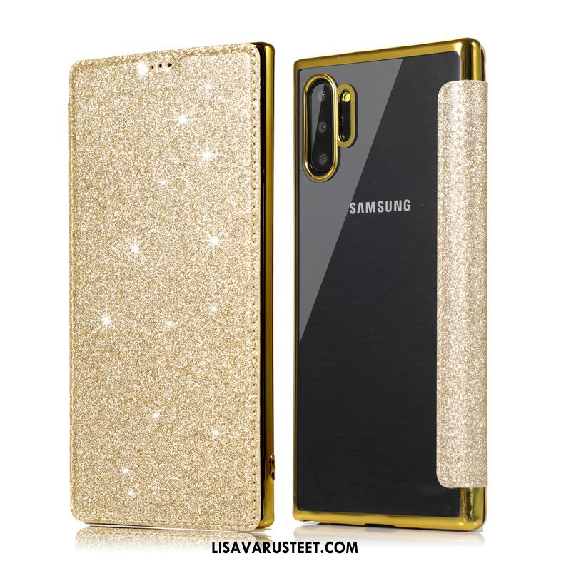 Samsung Galaxy Note 10+ Kuoret Musta Puhelimen Kotelo Tähti Verkossa