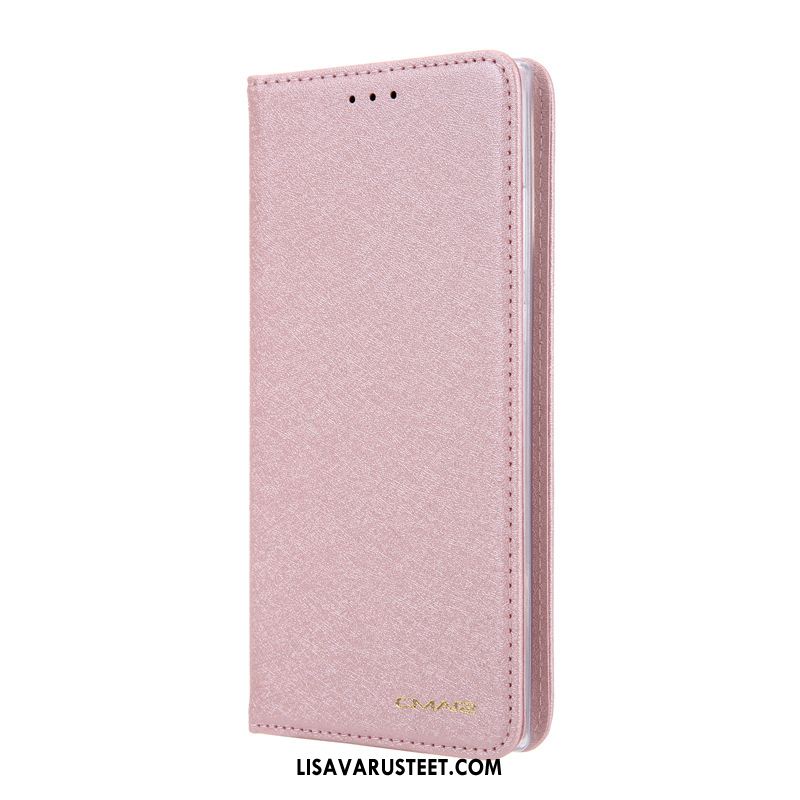 Samsung Galaxy Note 10+ Kuoret Nahkakotelo Tähti Kortti Sininen Kuori Osta