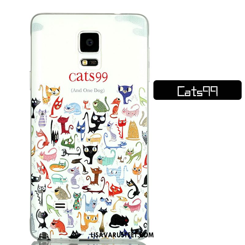 Samsung Galaxy Note 4 Kuoret Sarjakuva Kohokuviointi Trendi Pesty Suede Murtumaton Osta