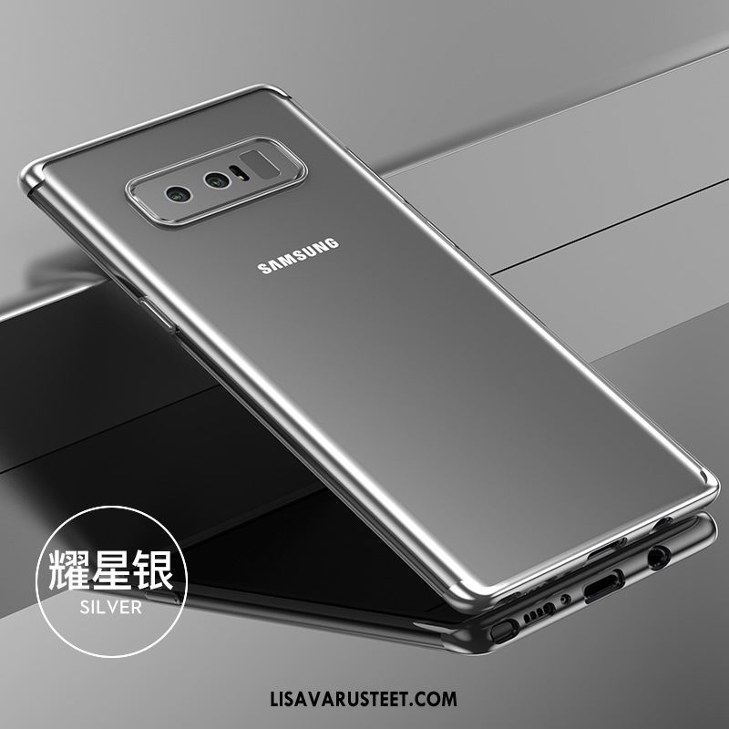 Samsung Galaxy Note 8 Kuoret Pehmeä Neste Kotelo Kulta Kuori Läpinäkyvä Verkossa