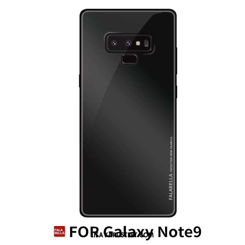 Samsung Galaxy Note 9 Kuoret Lasi Kotelo Sininen Silikoni Luova Kuori Verkossa