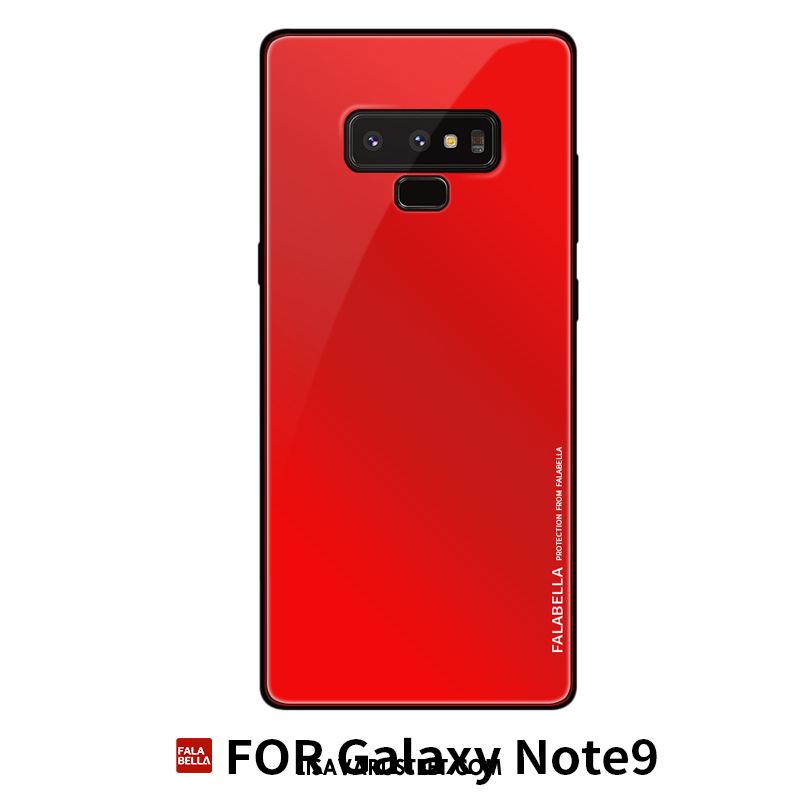 Samsung Galaxy Note 9 Kuoret Lasi Kotelo Sininen Silikoni Luova Kuori Verkossa