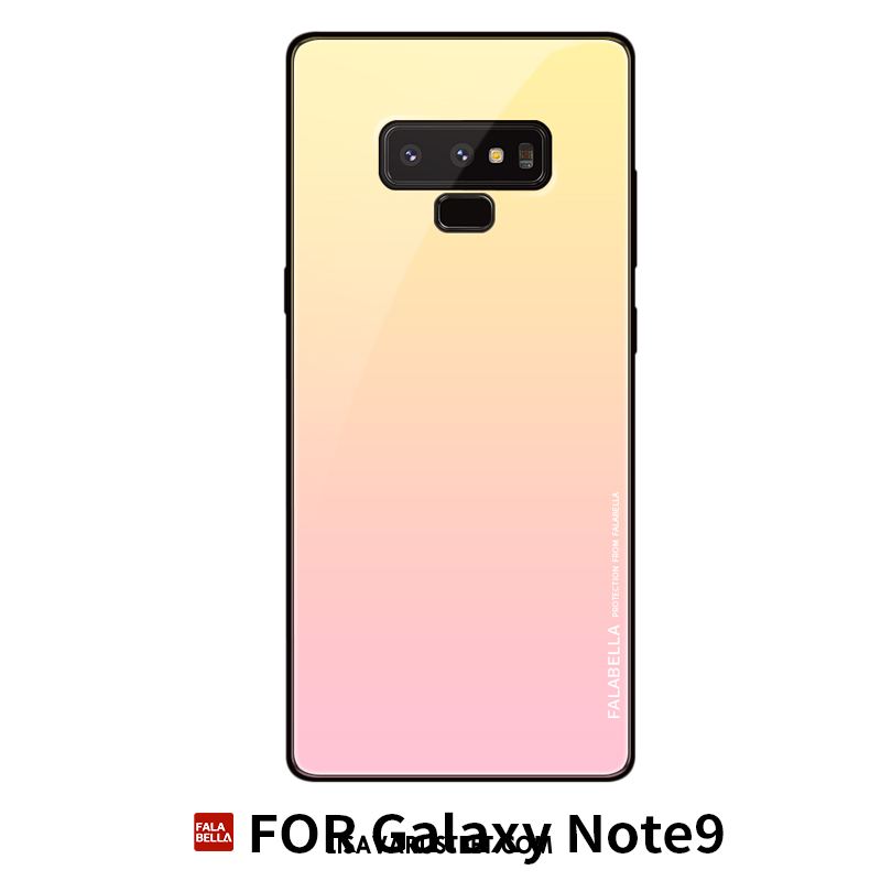 Samsung Galaxy Note 9 Kuoret Lasi Kotelo Sininen Silikoni Luova Kuori Verkossa