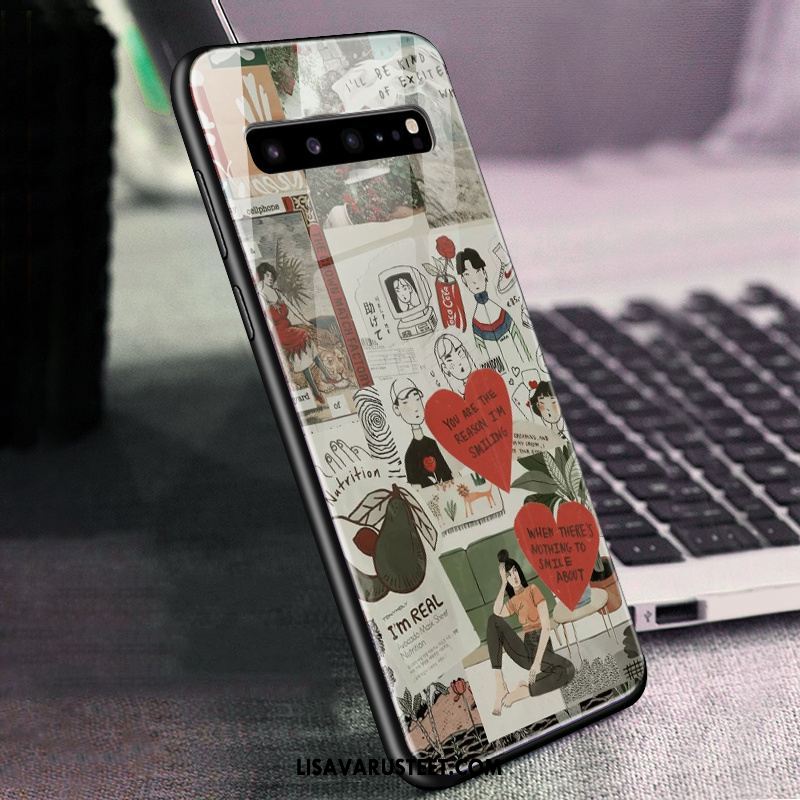 Samsung Galaxy S10 5g Kuoret Kuori Puhelimen All Inclusive Vihreä Lasi Osta