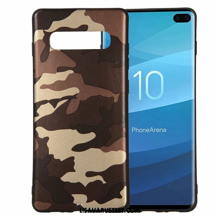 Samsung Galaxy S10 Kuoret Murtumaton Suojaus Valkoinen Pehmeä Neste Pu Tarjous