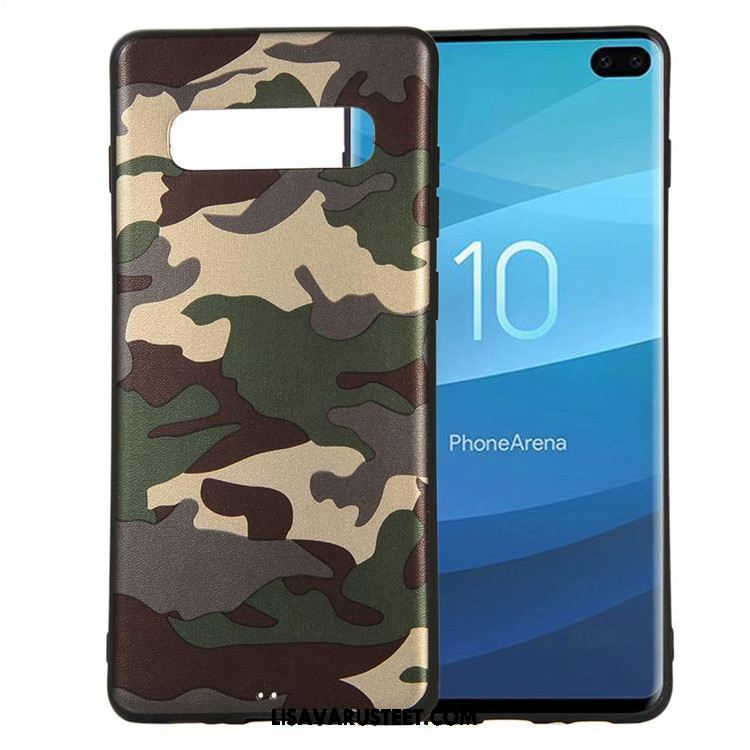 Samsung Galaxy S10 Kuoret Murtumaton Suojaus Valkoinen Pehmeä Neste Pu Tarjous