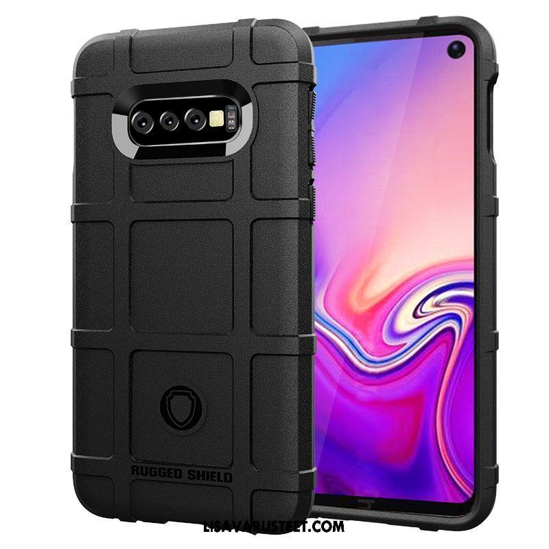 Samsung Galaxy S10 Kuoret Paksut Silikoni Liukumaton Harmaa Säteilevä Kuori Netistä