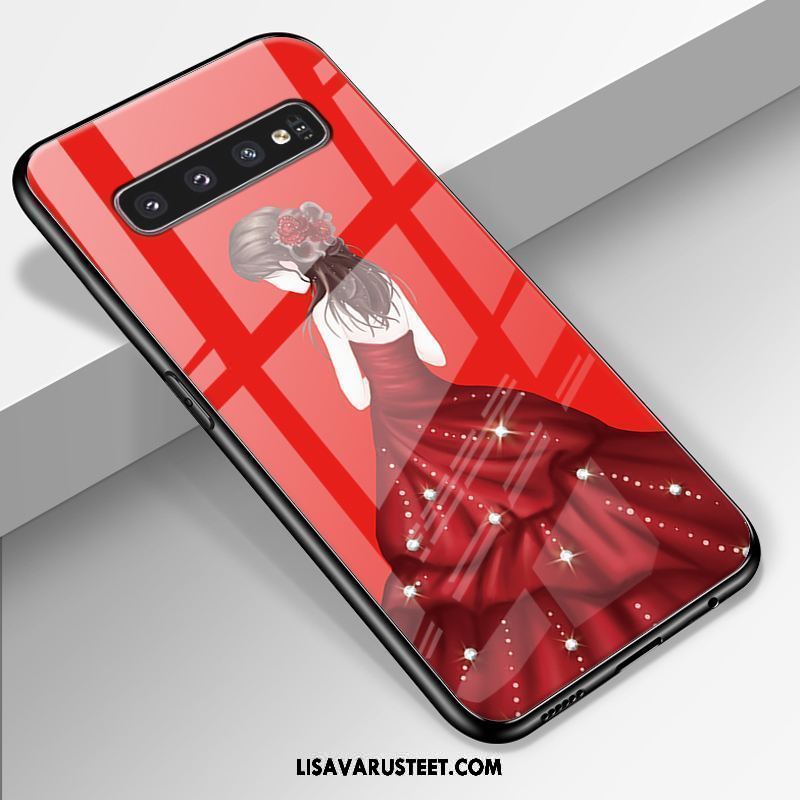 Samsung Galaxy S10 Kuoret Suojaus Persoonallisuus Lasi Yksinkertainen Kuori Osta