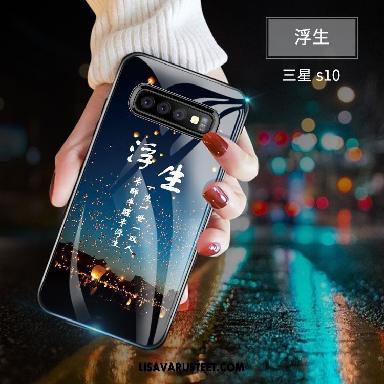 Samsung Galaxy S10 Kuoret Tide-brändi Sininen All Inclusive Persoonallisuus Kuori Halvat