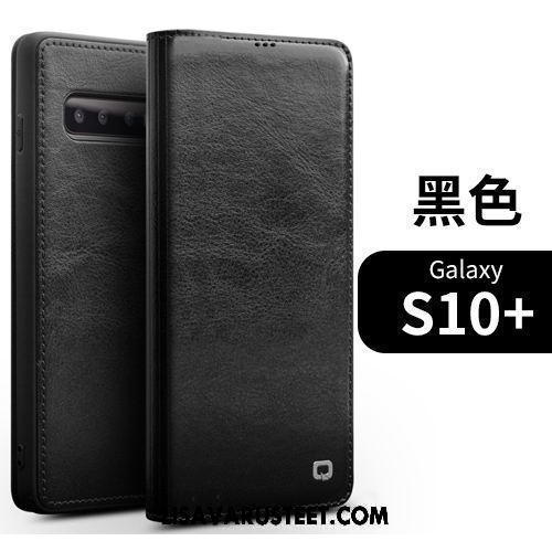 Samsung Galaxy S10+ Kuoret Ultra Ohut Kortti Aito Nahka Nahkakotelo Halvat