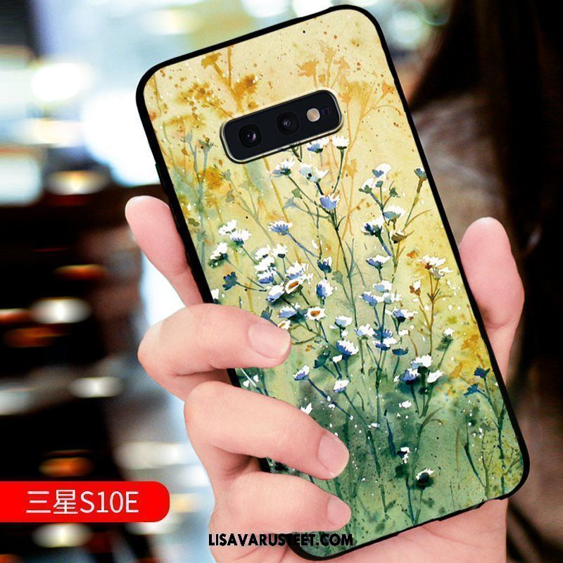 Samsung Galaxy S10e Kuoret Trendi Vihreä Tähti Kohokuviointi Kuori Verkossa