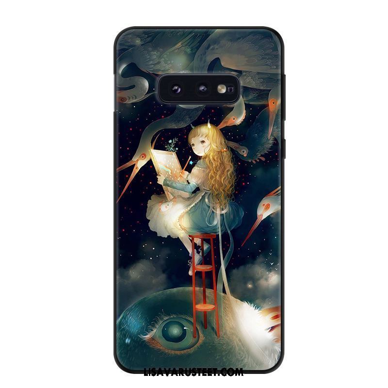 Samsung Galaxy S10e Kuoret Tähti Kuori Pesty Suede Kustannukset Persoonallisuus Tarjous