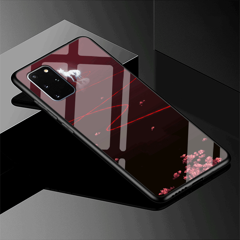 Samsung Galaxy S20+ Kuoret Lasi Punainen Trendi Pehmeä Neste Muokata Kuori Osta