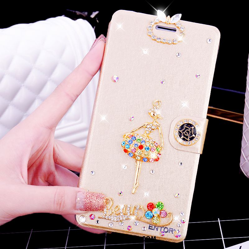 Samsung Galaxy S6 Edge Kuoret Nahkakotelo Jauhe Kuori Rhinestone Inlay Puhelimen Osta