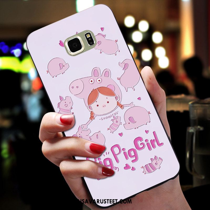 Samsung Galaxy S6 Kuoret Kotelo Sininen Silikoni Rakastunut Tuki Kuori Osta