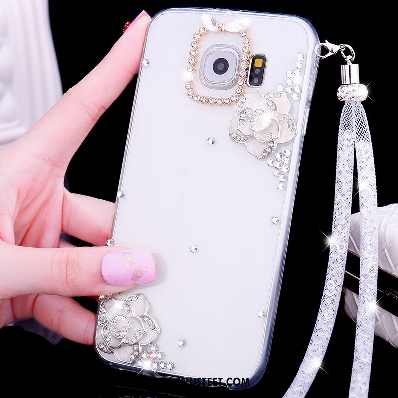 Samsung Galaxy S6 Kuoret Silikoni Tähti Puhelimen Kotelo Rhinestone Inlay Kuori Verkossa