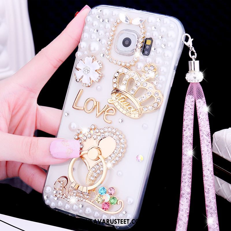 Samsung Galaxy S6 Kuoret Silikoni Tähti Puhelimen Kotelo Rhinestone Inlay Kuori Verkossa