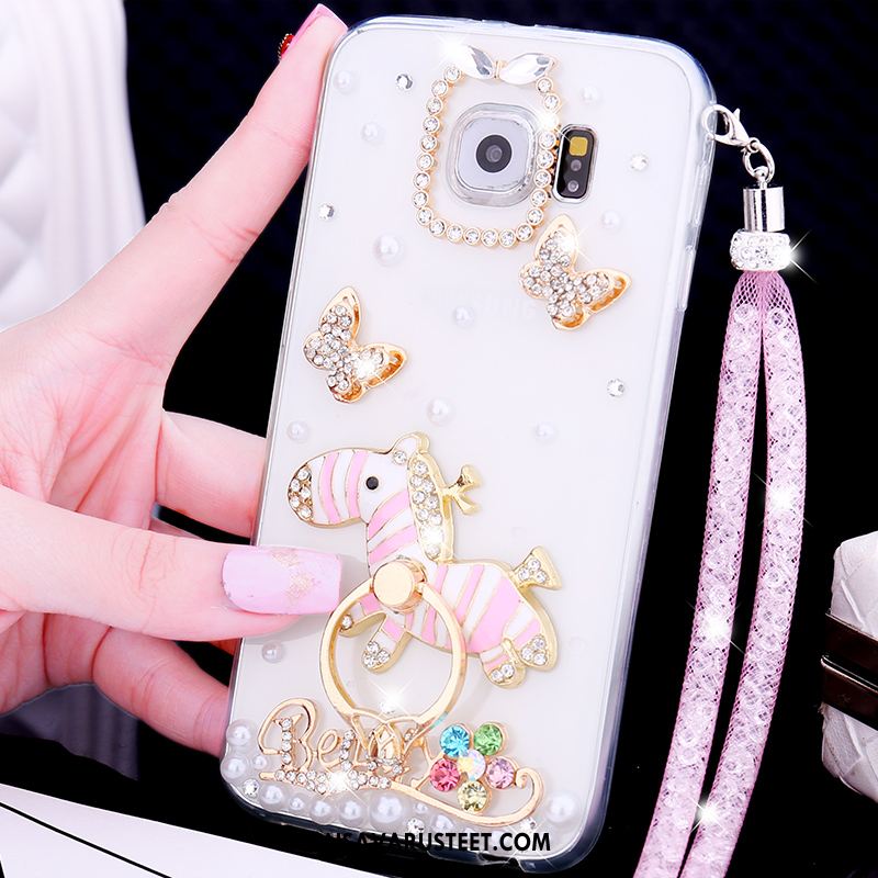 Samsung Galaxy S6 Kuoret Silikoni Tähti Puhelimen Kotelo Rhinestone Inlay Kuori Verkossa