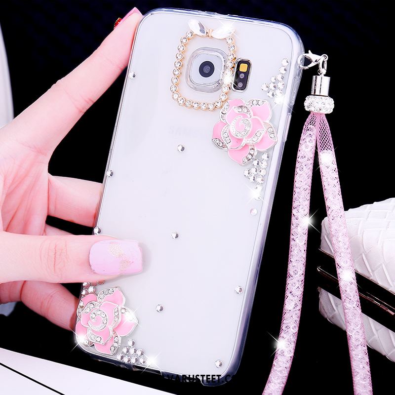 Samsung Galaxy S6 Kuoret Silikoni Tähti Puhelimen Kotelo Rhinestone Inlay Kuori Verkossa