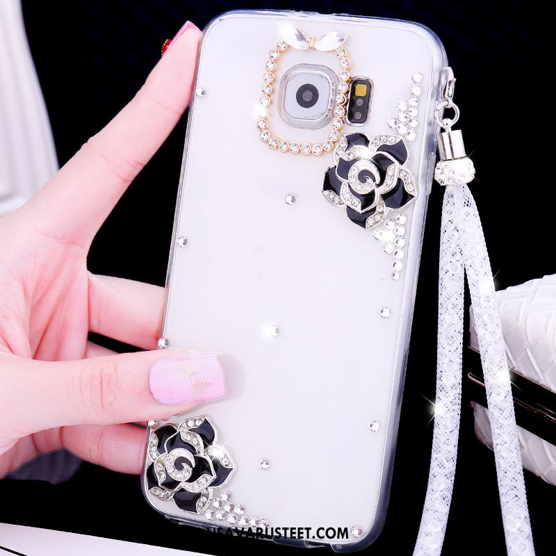 Samsung Galaxy S6 Kuoret Silikoni Tähti Puhelimen Kotelo Rhinestone Inlay Kuori Verkossa