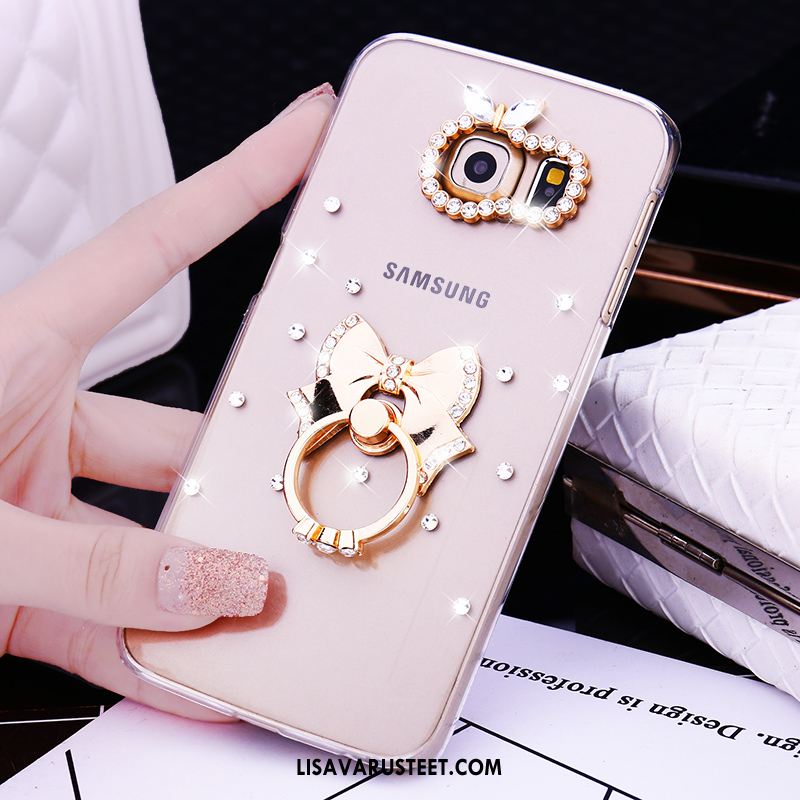 Samsung Galaxy S7 Edge Kuoret Kotelo Kulta Kuori Strassi Rengas Alennus
