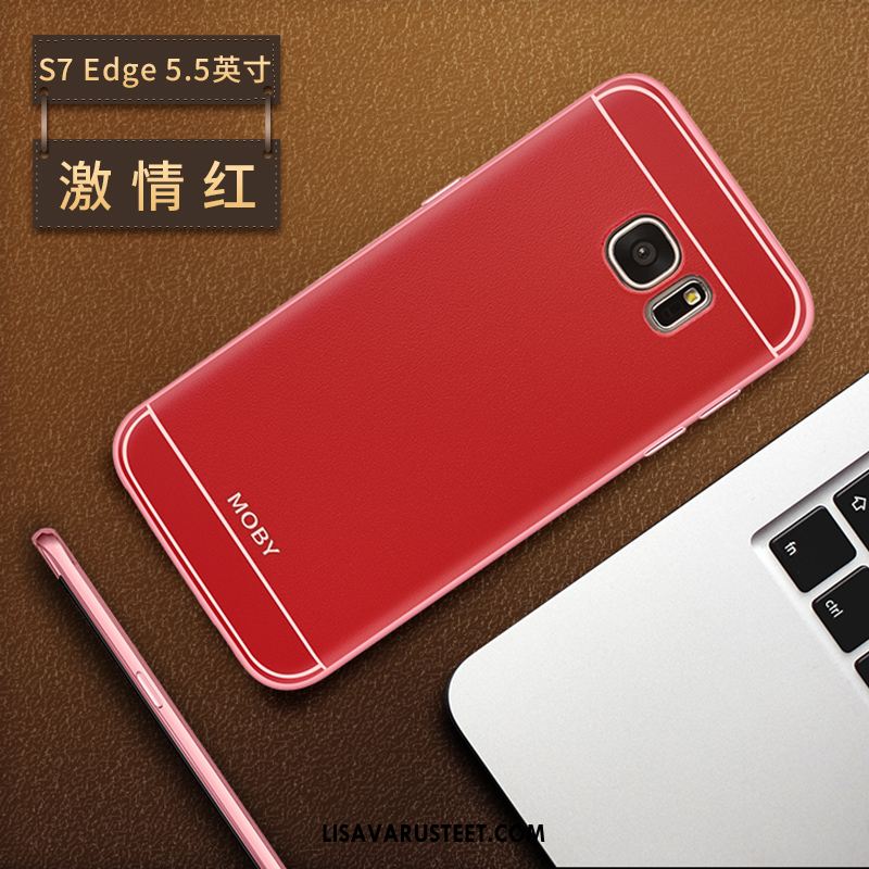 Samsung Galaxy S7 Edge Kuoret Suojaus Kotelo Murtumaton Punainen Tähti Kuori Alennus