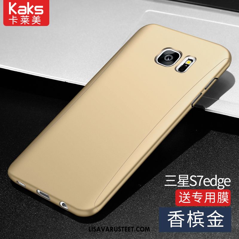 Samsung Galaxy S7 Edge Kuoret Viini Punainen Kuori Pesty Suede Kova Murtumaton Myynti