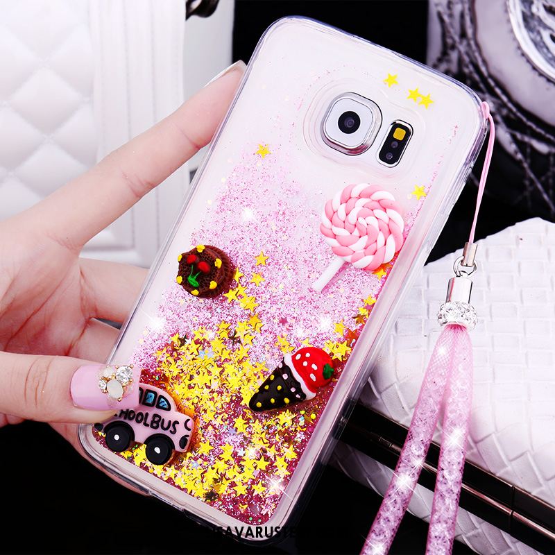 Samsung Galaxy S7 Kuoret Suojaus Juoksuhiekka Kotelo Rhinestone Inlay Ihana Myynti