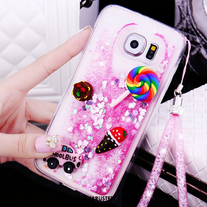 Samsung Galaxy S7 Kuoret Suojaus Juoksuhiekka Kotelo Rhinestone Inlay Ihana Myynti