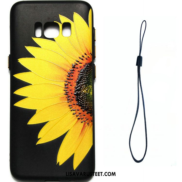 Samsung Galaxy S8 Kuoret Musta Auringonkukka Puhelimen Kuori Suojaus Netistä