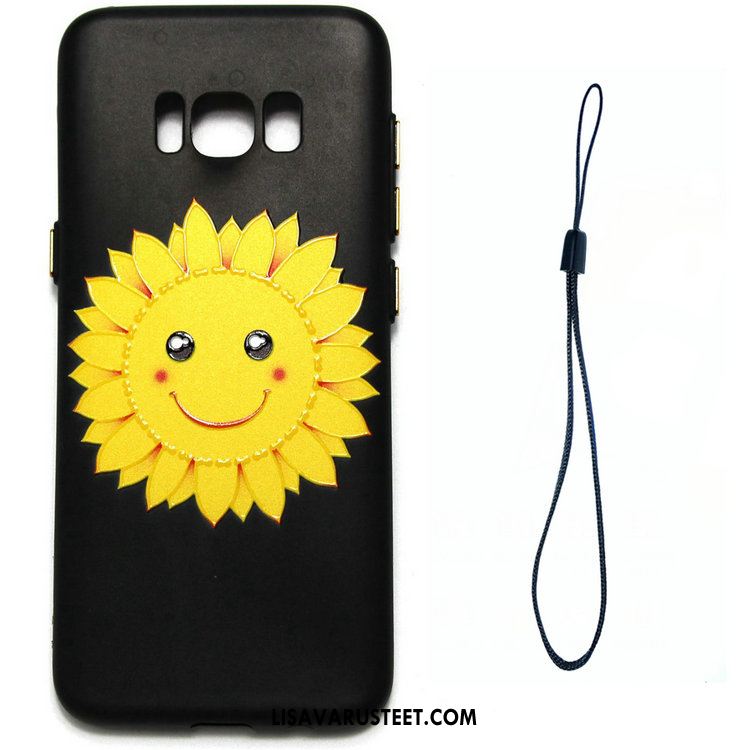 Samsung Galaxy S8 Kuoret Musta Auringonkukka Puhelimen Kuori Suojaus Netistä