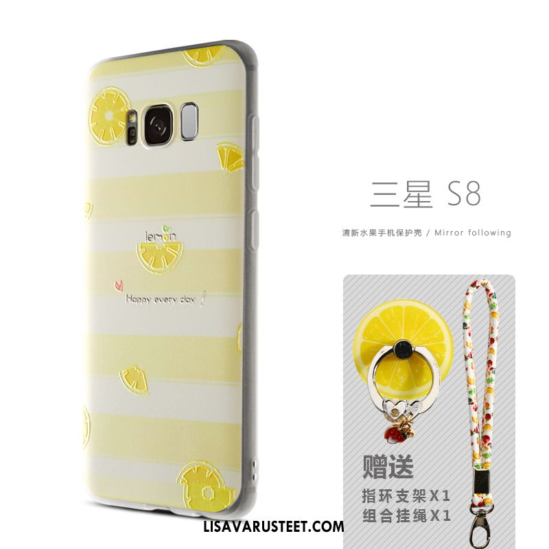 Samsung Galaxy S8 Kuoret Puhelimen Murtumaton Keltainen Suojaus Kuori Osta