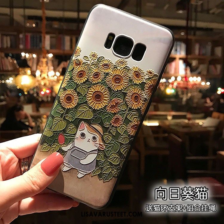 Samsung Galaxy S8+ Kuoret Puhelimen Persoonallisuus Kohokuviointi Pesty Suede Suojaus Myynti