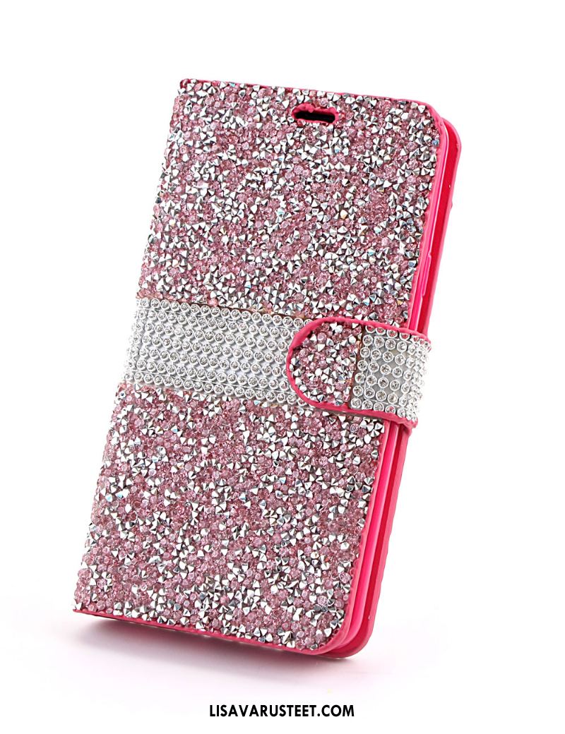 Samsung Galaxy S9+ Kuoret Kukkakuvio Rhinestone Inlay Suojaus Puhelimen Kotelo Myynti