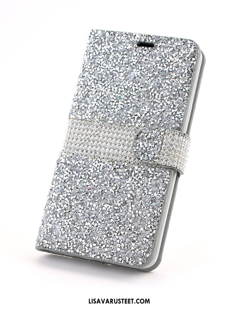 Samsung Galaxy S9+ Kuoret Kukkakuvio Rhinestone Inlay Suojaus Puhelimen Kotelo Myynti