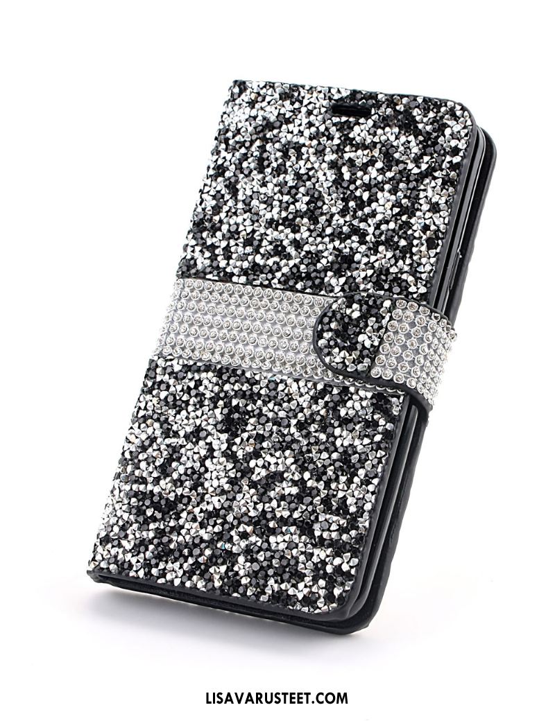 Samsung Galaxy S9+ Kuoret Kukkakuvio Rhinestone Inlay Suojaus Puhelimen Kotelo Myynti