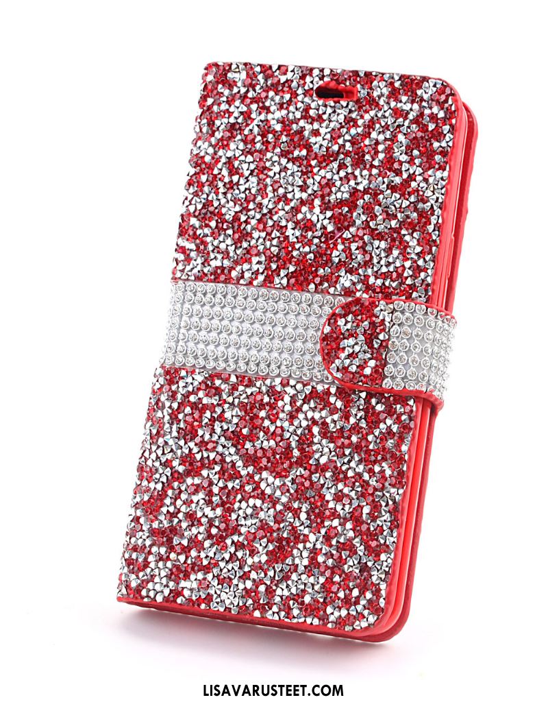 Samsung Galaxy S9+ Kuoret Kukkakuvio Rhinestone Inlay Suojaus Puhelimen Kotelo Myynti