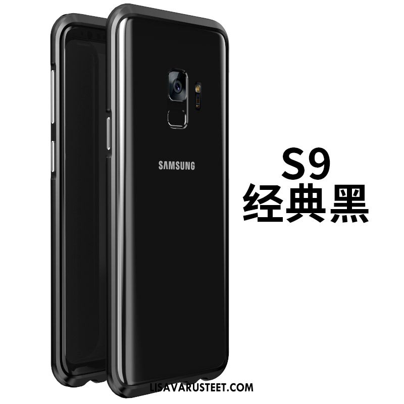 Samsung Galaxy S9 Kuoret Kuori Metalli Pesty Suede Kehys Takakansi Myynti