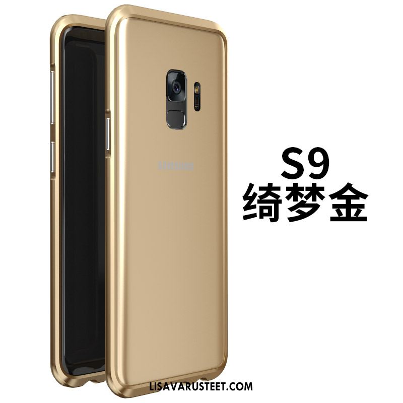 Samsung Galaxy S9 Kuoret Kuori Metalli Pesty Suede Kehys Takakansi Myynti