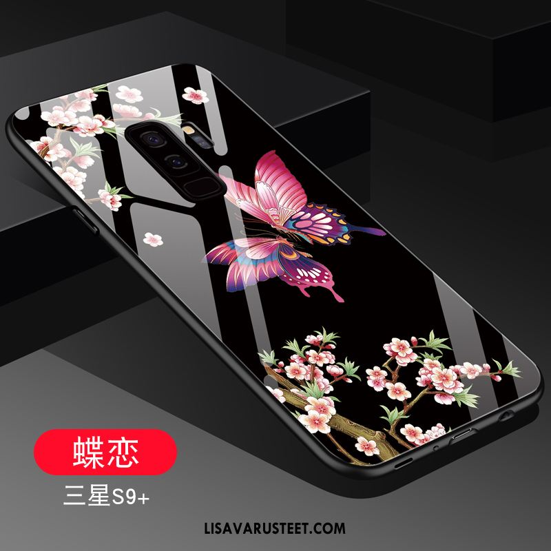 Samsung Galaxy S9+ Kuoret Murtumaton Silikoni Kotelo Persoonallisuus Lasi Halpa