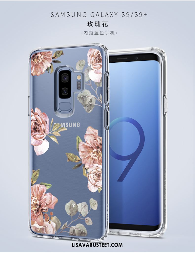 Samsung Galaxy S9+ Kuoret Puhelimen Läpinäkyvä Sininen Murtumaton Luova Halpa