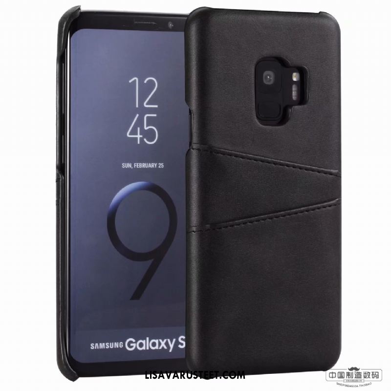 Samsung Galaxy S9 Kuoret Punainen Tähti Kotelo Kuori Aito Nahka Osta