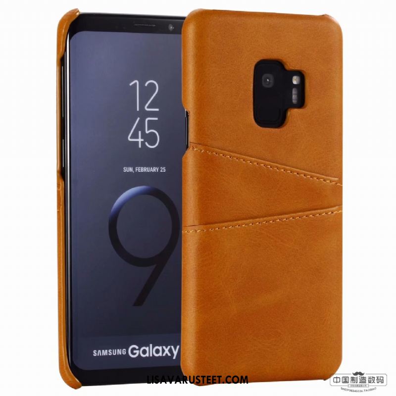 Samsung Galaxy S9 Kuoret Punainen Tähti Kotelo Kuori Aito Nahka Osta