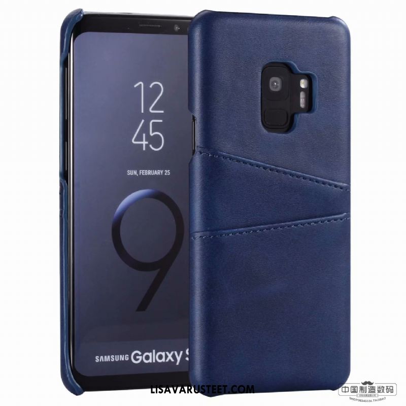 Samsung Galaxy S9 Kuoret Punainen Tähti Kotelo Kuori Aito Nahka Osta