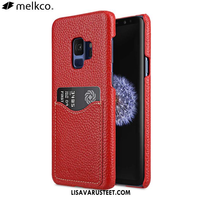 Samsung Galaxy S9 Kuoret Takakansi Lehmä Murtumaton Nahkakotelo Suojaus Halpa