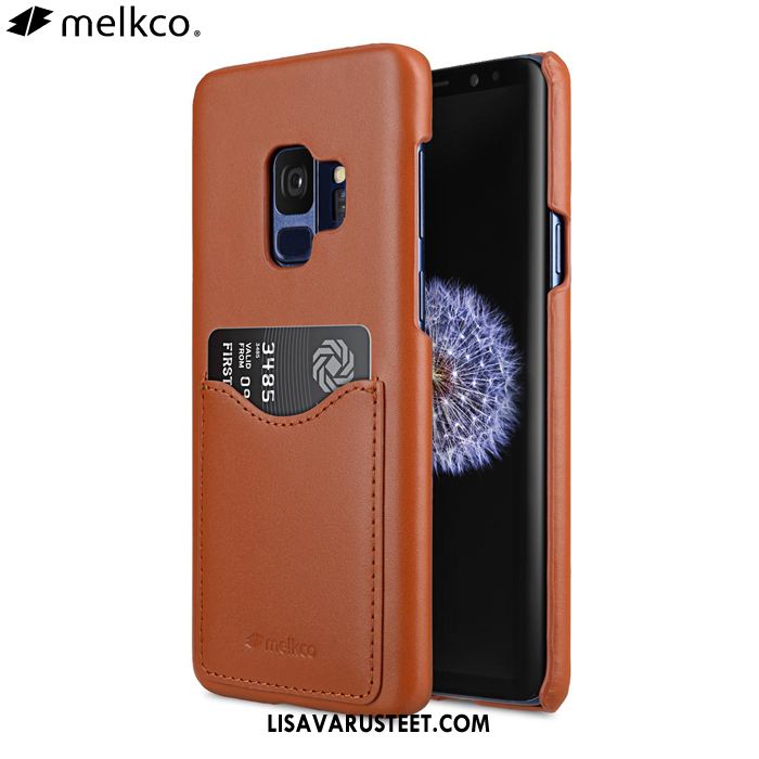 Samsung Galaxy S9 Kuoret Takakansi Lehmä Murtumaton Nahkakotelo Suojaus Halpa